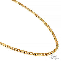 14k Yellow Gold Solid Franco 24 Inches 2.6mm