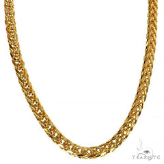 14k Yellow Gold Solid Wheat chain 3.5mm 22 inches