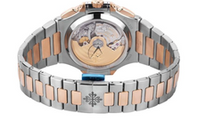 Patek Philippe Nautilus 5980/1AR-001, Stainless Steel & 18K Rose Gold, Blue Dial, 40 mm