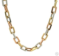 Tri-Tone Link Cable Chain 24 Inch 6.8mm