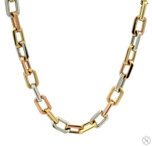 Tri-Tone Link Cable Chain 24 Inch 6.8mm