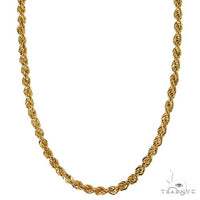 Yellow Gold Rope Chain 20 Inches 2.1mm